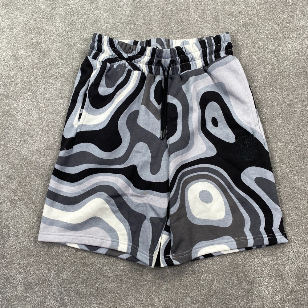 PUMA Booster Palph Print Swim Trunks Shorts Men's Size S Black White 536501 01